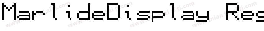 MarlideDisplay Regular字体转换